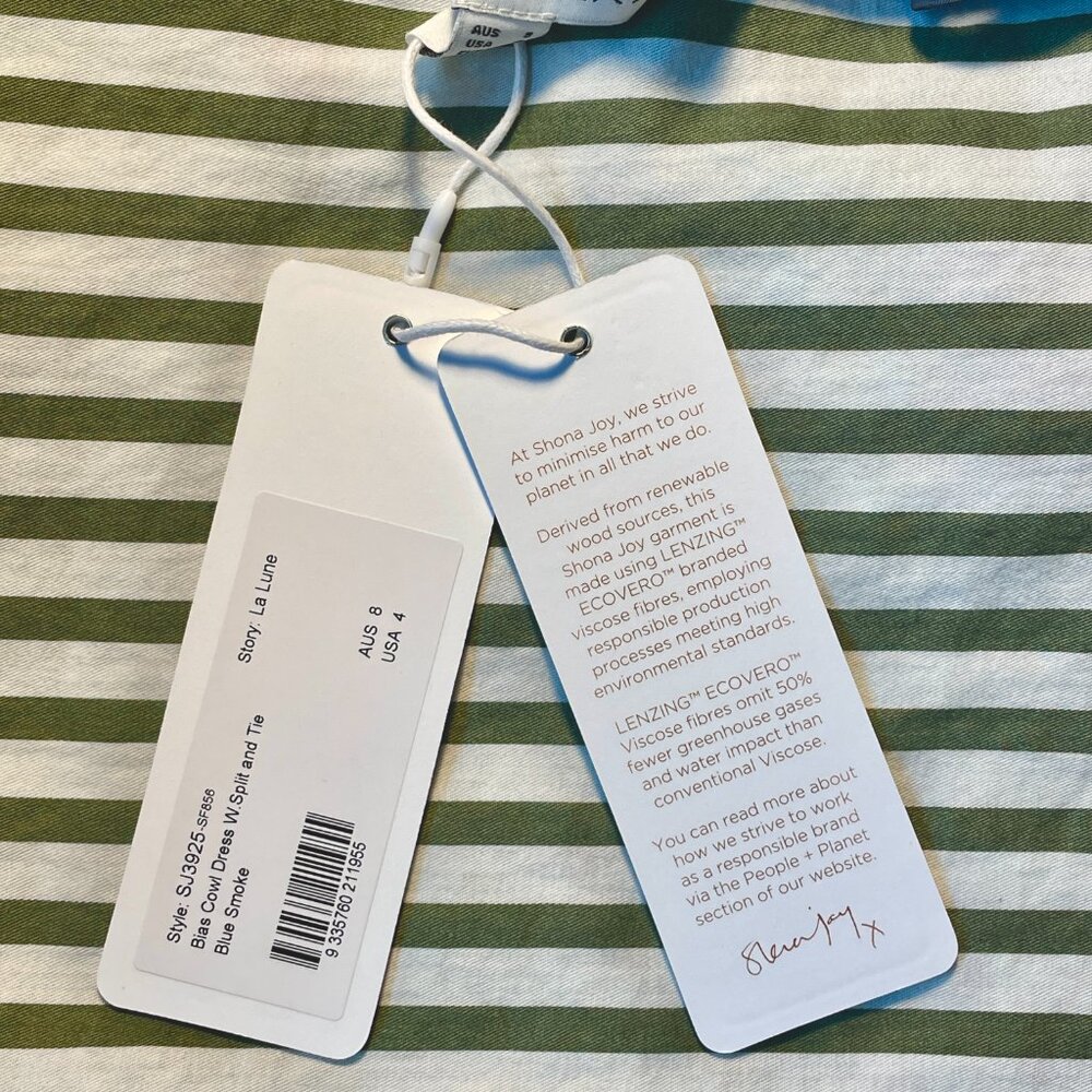 Shona Joy - 'La Lune' Bias Cowl Maxi Dress in Blue Smoke - Picture 8 of 9